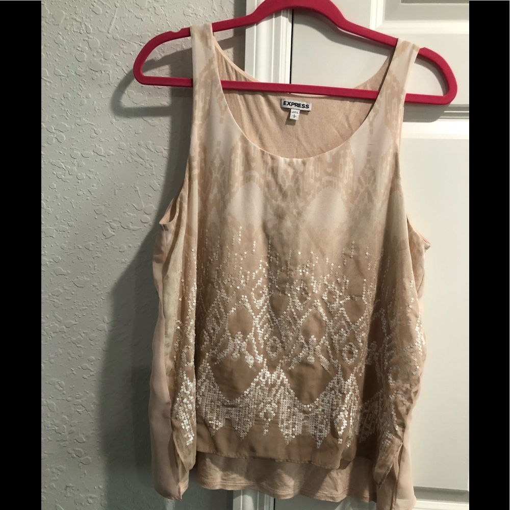 Tan blouse